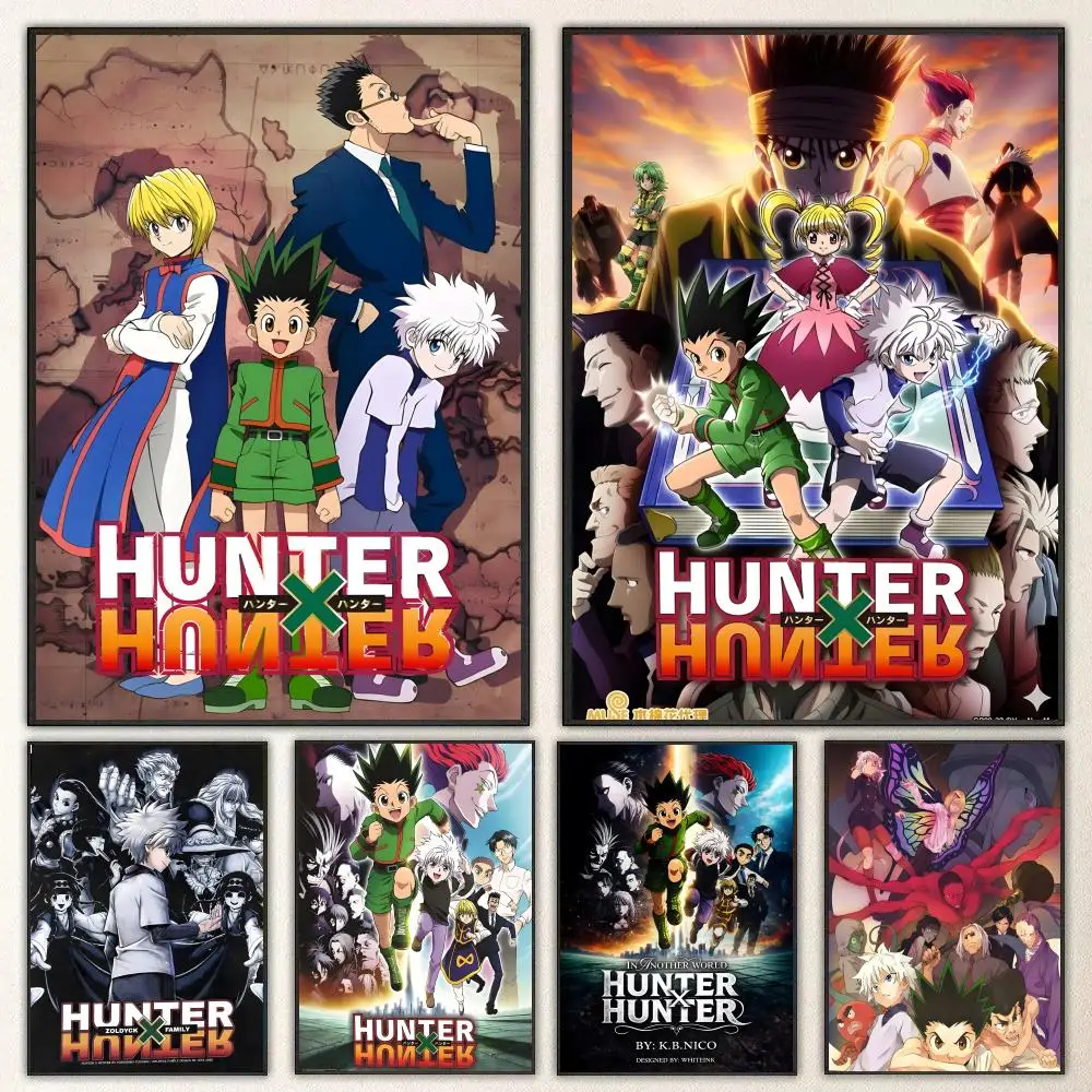 Anime Hunter X Hunter Poster High-definition  poster stickers, suitable for bedroom, living room, home decoration
