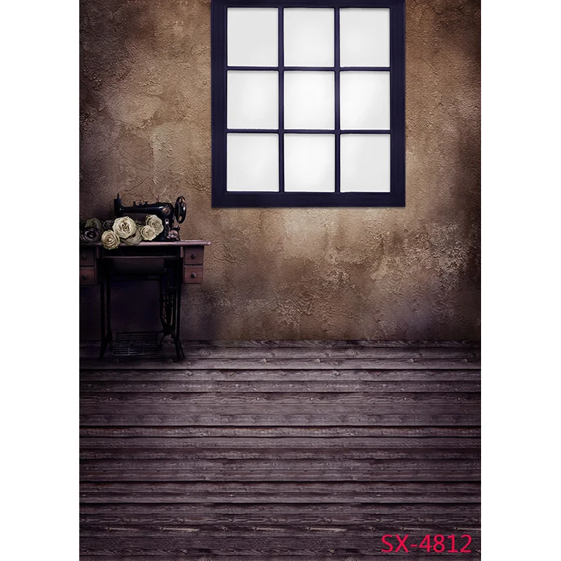 Vinyl Custom Photography Backdrops Vintage Brick Wall Wooden Floor Theme Photo Background Studio Prop  YXFL-74