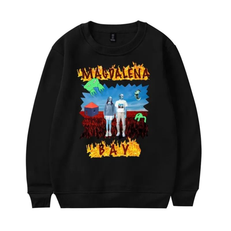 سويت شيرت Magdalena Bay Crunch برقبة دائرية وأكمام طويلة بلوفرات غير رسمية على الموضة لعام 2024 ملابس خروج عصرية جديدة