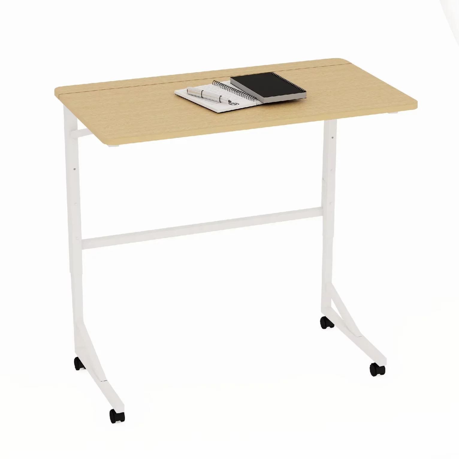 

Hot Sales Small Modern Writing Table Durable Computer Desk With Wheels Space-Saving Laptop Desk For Home Office Folding Design