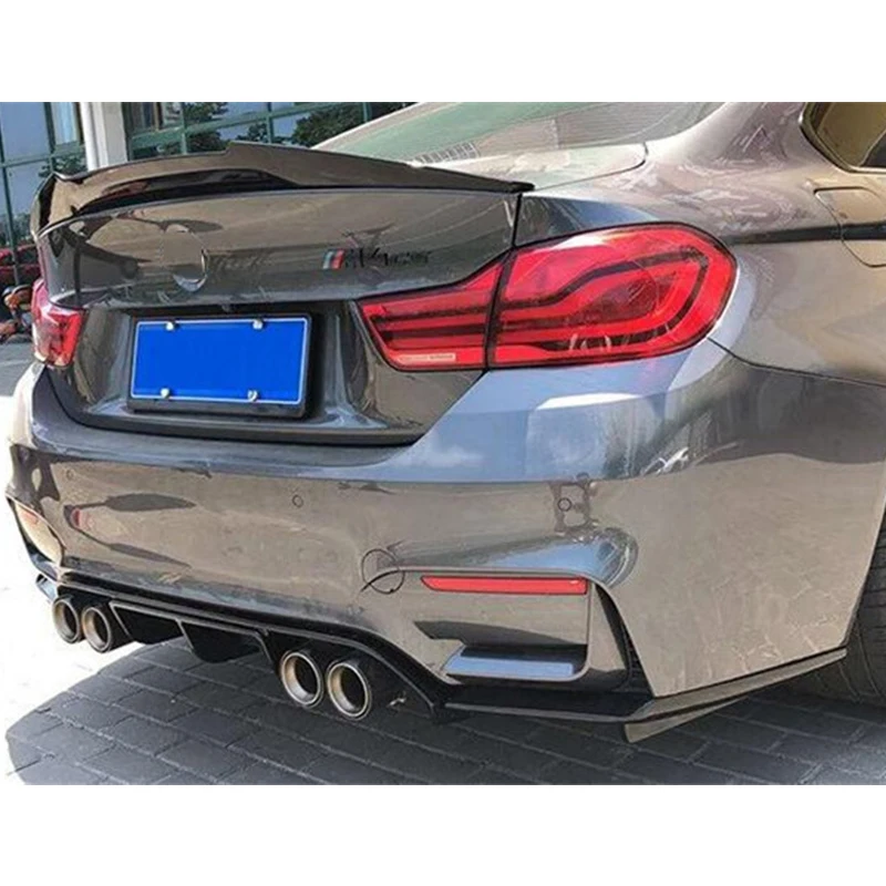 

For ABS Material Rear Bumper Lip Diffuser Splitter BMW F80 M3 F82 F83 M4 2014-2020 Year Refit Black Accessories Spoiler Body Kit