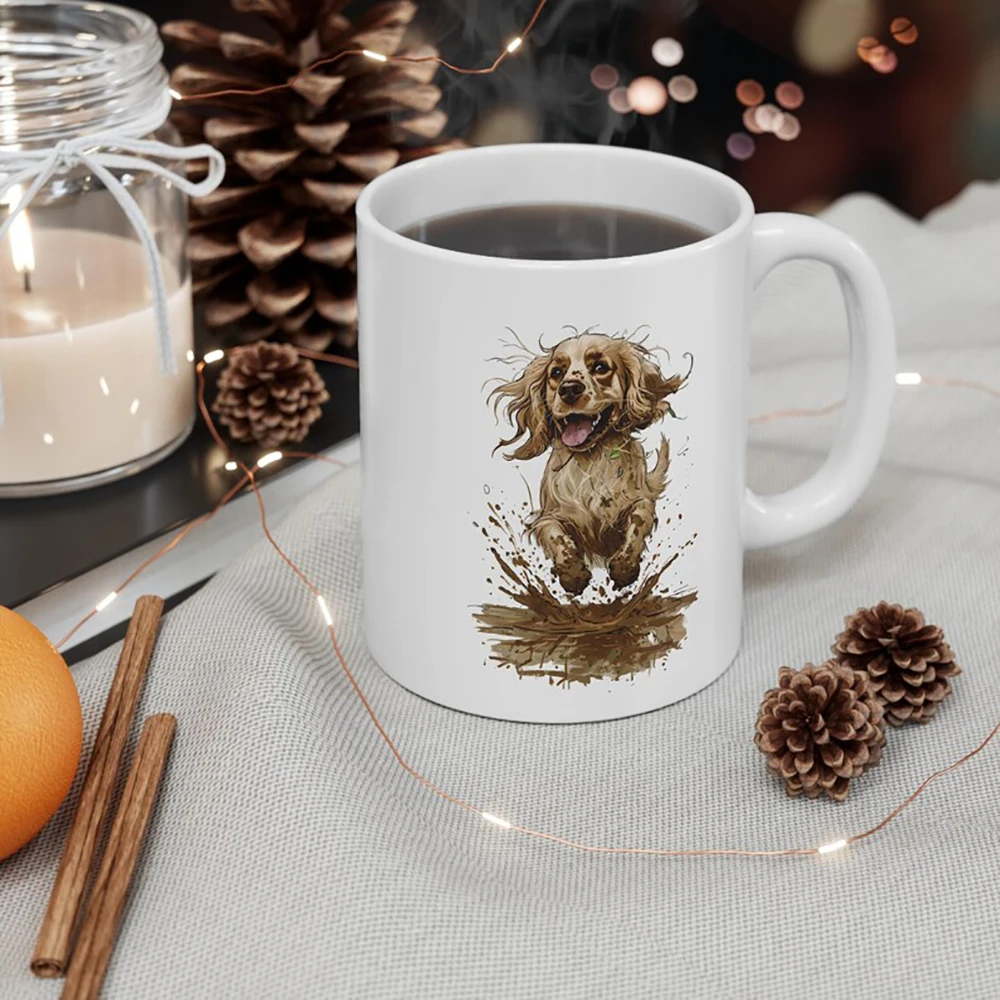 

Made-to-Order Pet Portrait Cup Custom Image Text Coffee Mug Pet Commemoration Drinkware Gift for Pet Families Parents Christmas