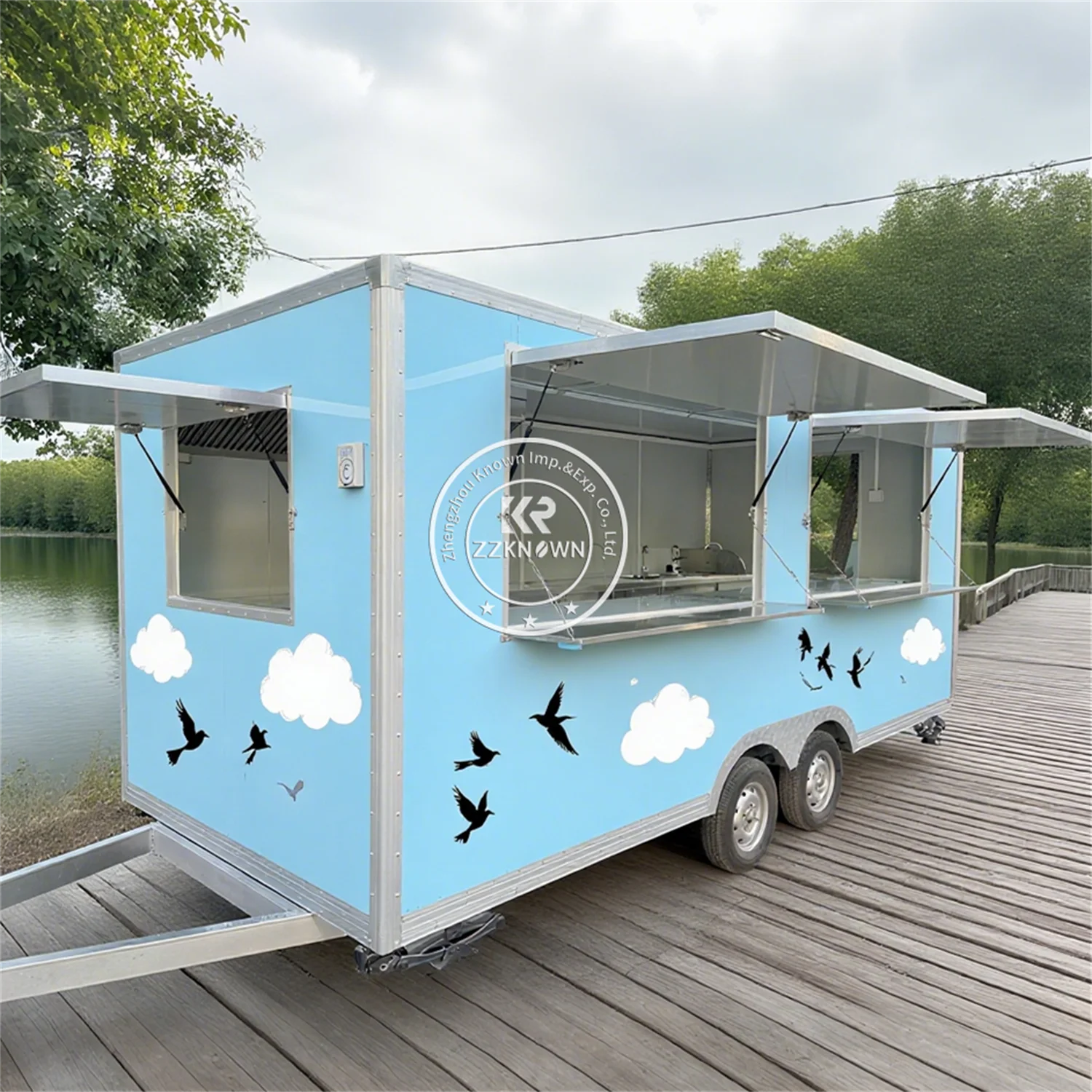 

Coffee Kiosk Street Restaurant Fully Equipped Snack Coffee Food Truck Trailer Concession Fast Food Trailer With Full Kitchen