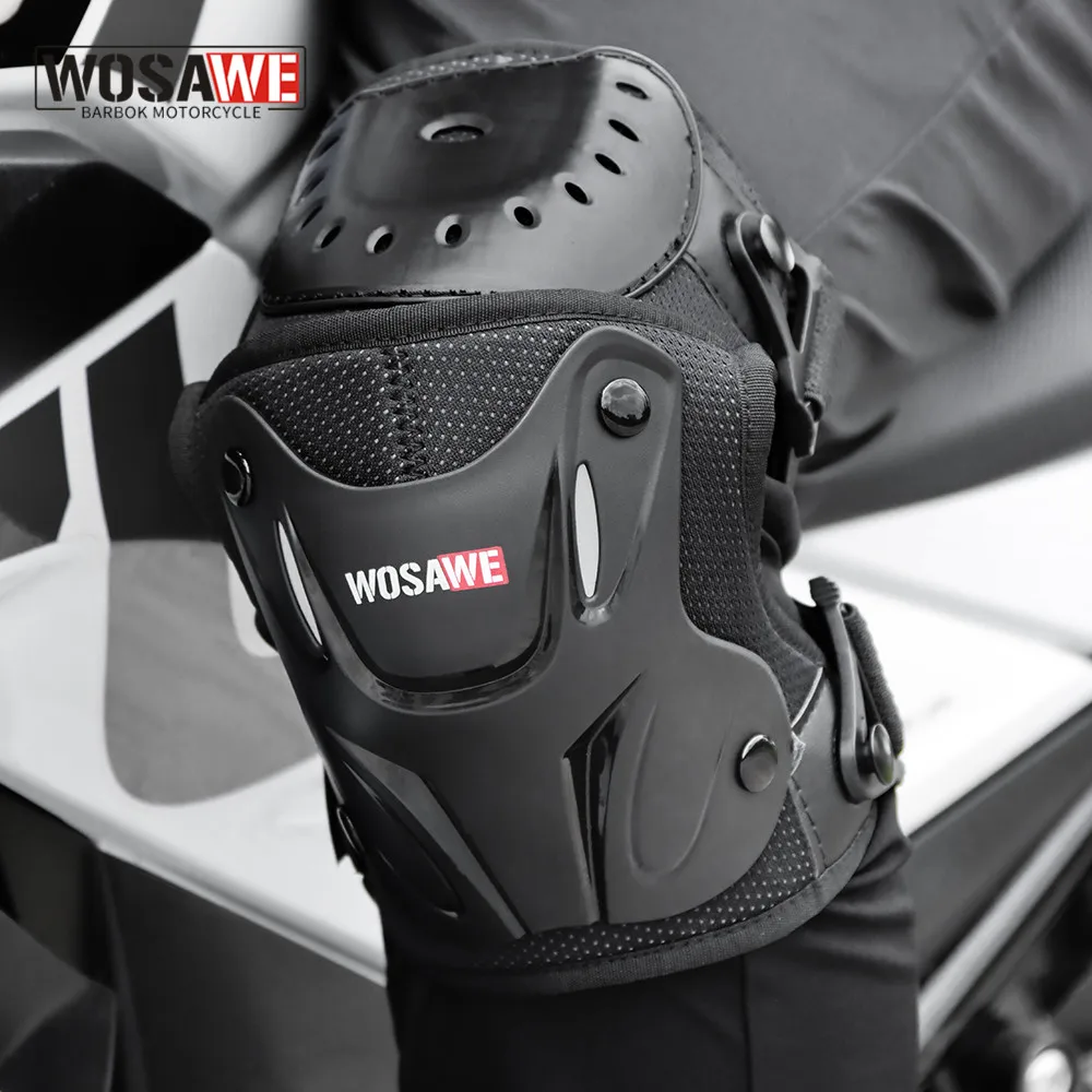 WOSAWE Motocross Knee Protector Brace Protection Elbow Pads Kneepad Motorcycle Sports Guard Protector Knee Guard