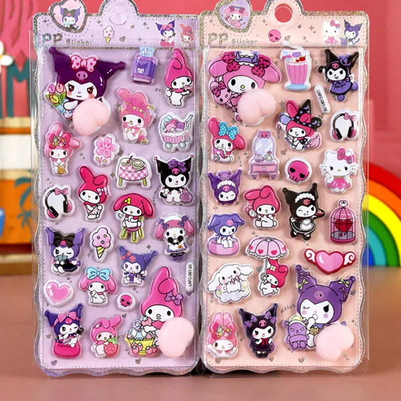 Kawaii Gelukkige Billen Sticker En Cartoon Zachte Geknepen Kinder Decompressie 3d Bubble Sticker Telefoon Case Decoratie Sticker