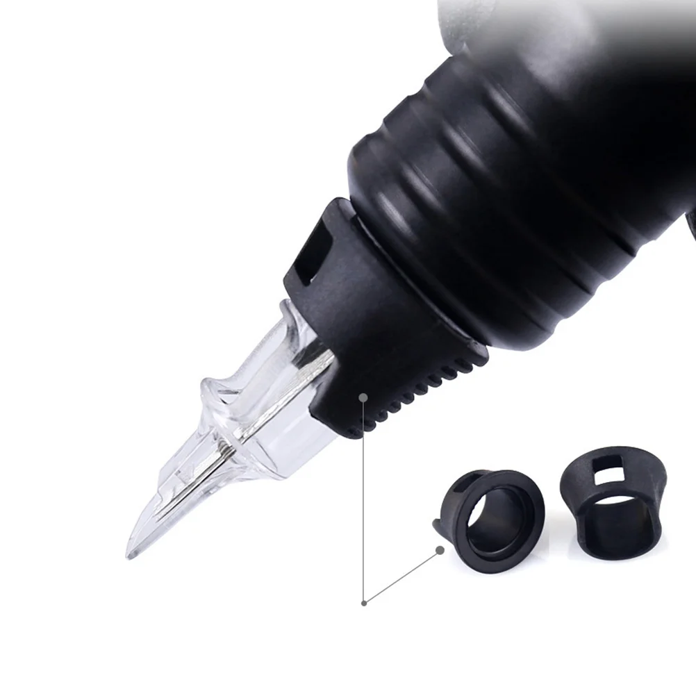 

50 шт. силиконовые противоударные кольца для татуировок с гладкими краями, прочные аксессуары для игл, защита для пальцев для татуировки, эластичная защита