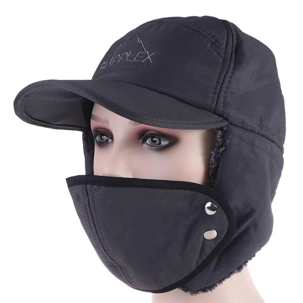 

Acrylic Fibers Windproof Ear Protection Pilot Hat Windproof Ear Protection Men's Stylish Warm Ear Protection Caps Warm Thickened