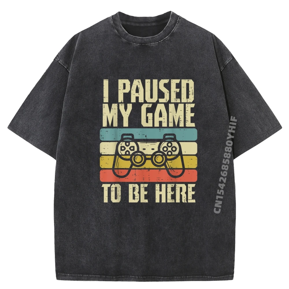 

Paused My Game To Be Here Контроллер видеоигр для мальчиков, мужчин и детей, бесплатная доставка, самые низкие цены, мужская роскошная футболка, потертые топы