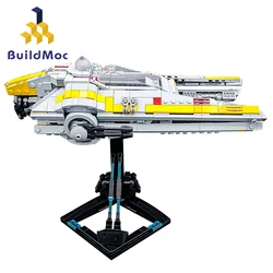 Buildmoc Space Wars M52X U-Wing Fighter Starfighter MOC Set Building Blocks Kits Toys for Children Kids Gifts Toy 1050PCS Bricks