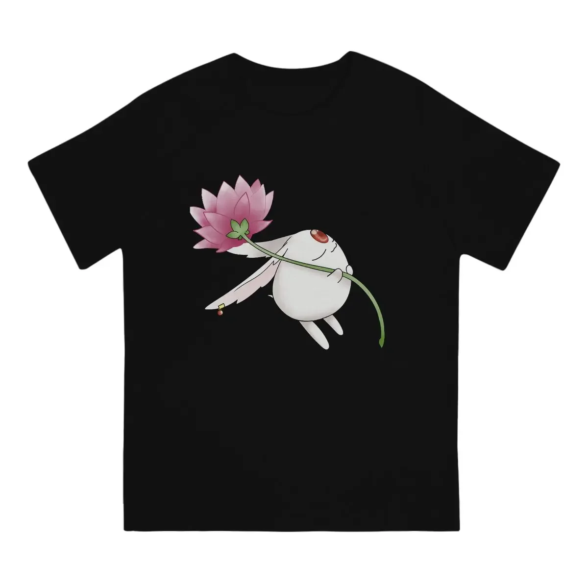 Men's T-Shirts Mokona Flower Creative  Cotton Tees Short Sleeve HOLiC Ichihara Yuko T Shirt Round Neck Clothing Graphic Printed