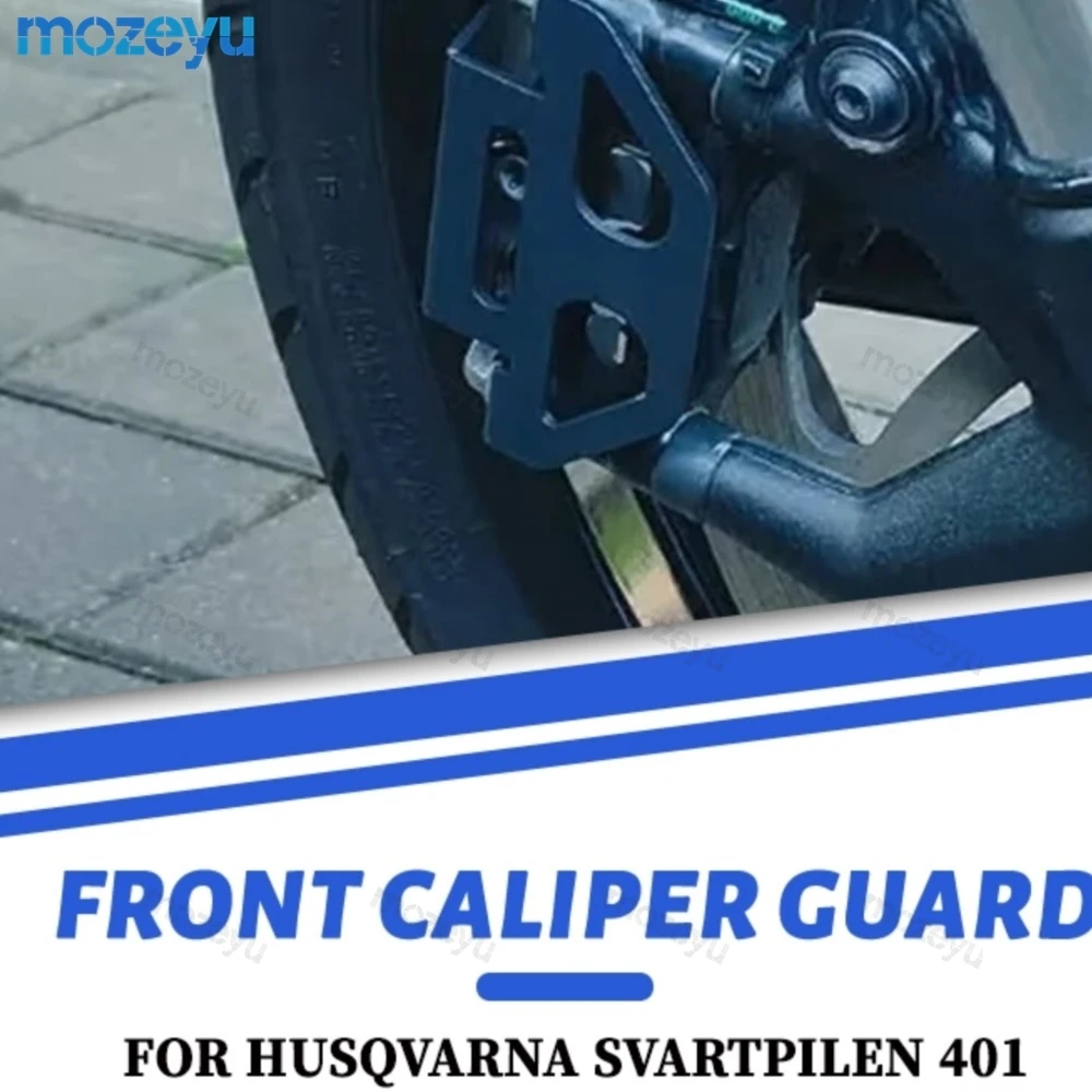 

For Husqvarna SVARTPILEN VITPILEN 401 125 200 Fender Crash Slider Motorcycle Front Brake Caliper Guard Cover Protector 2017-2023
