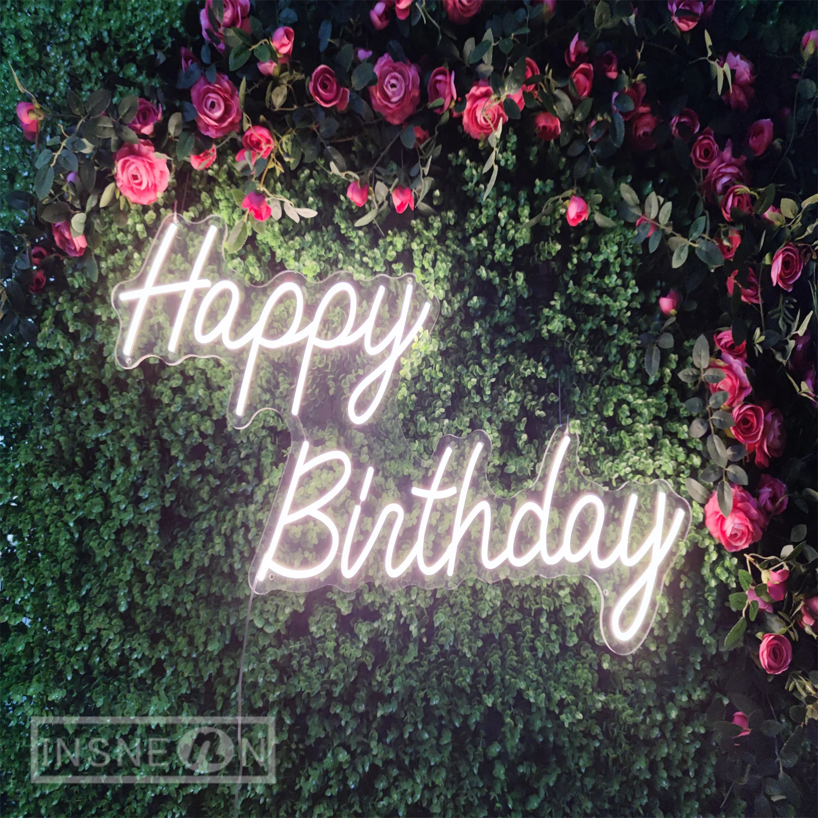 Happy Birthday Neon Sign LED Birthday Party Wall Decor Room Decor Atmosphere Light Signs Neons Lights Home Decoration Lamp Usb