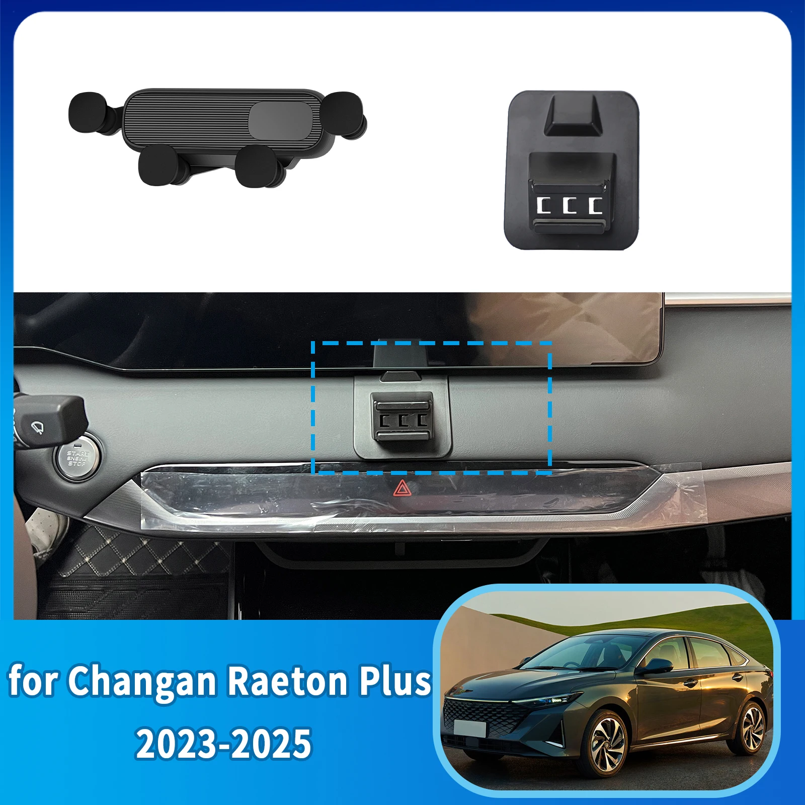 

​​fit for Changan Raeton Plus Volga C40 2023~2025 Car Phone Holder, Dashboard Screen Mount Bracket Easy Installation​​