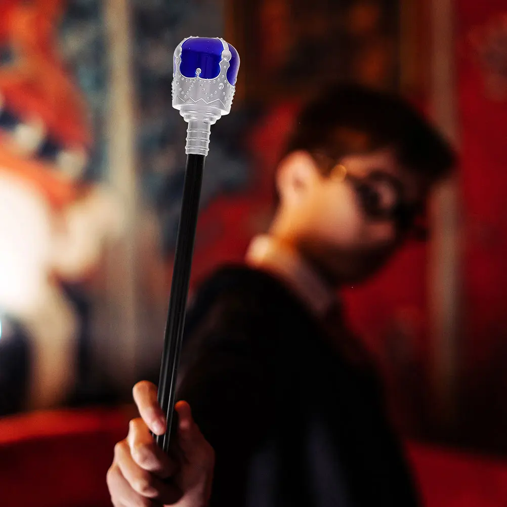 2 Pcs Decorations King Scepter Halloween Stationery Party Cosplay Scepters Prop Make up Child