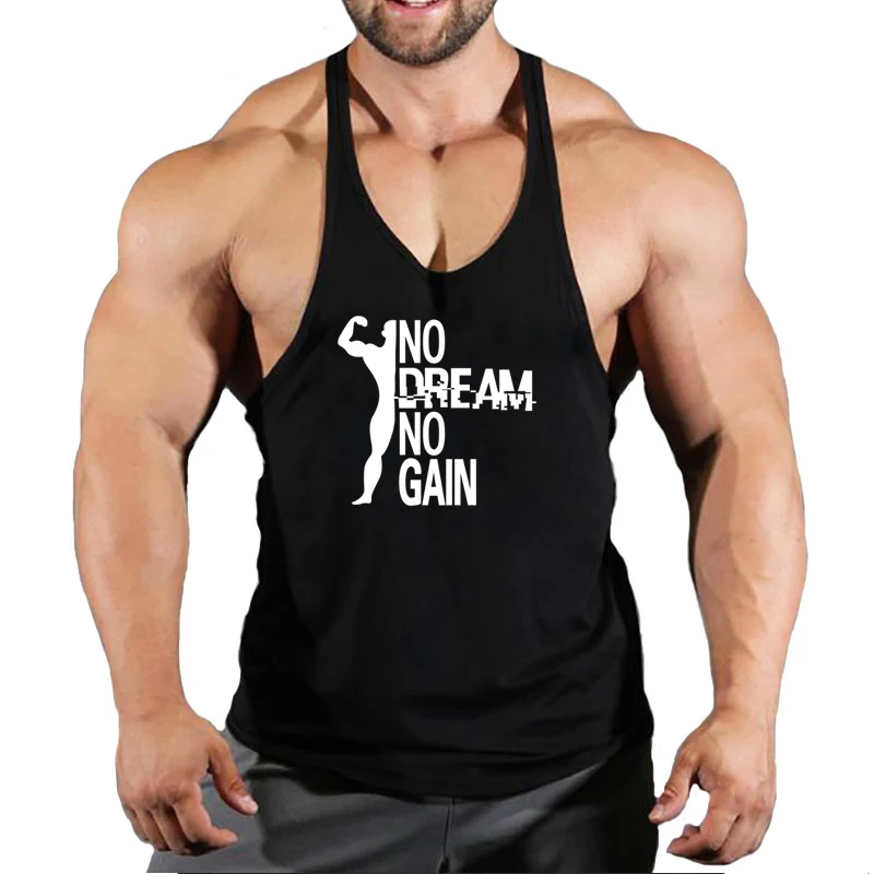 Brand Vest Muscle Sleeveless Singlets Fashion Workout Sports Shirt Mens Bodybuilding Fitness Top Men Gym Tank Top Clothing