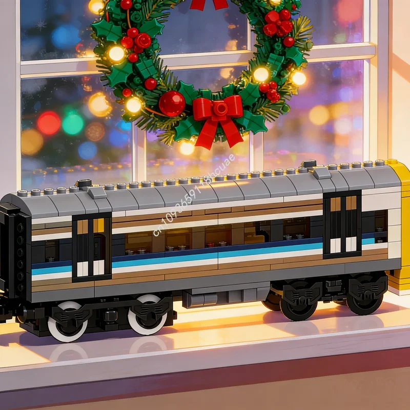 

963pcs MOC City Trains Class Two Carriage DMU Train Regional Model Building Blocks Architecture Toy Festival Gift