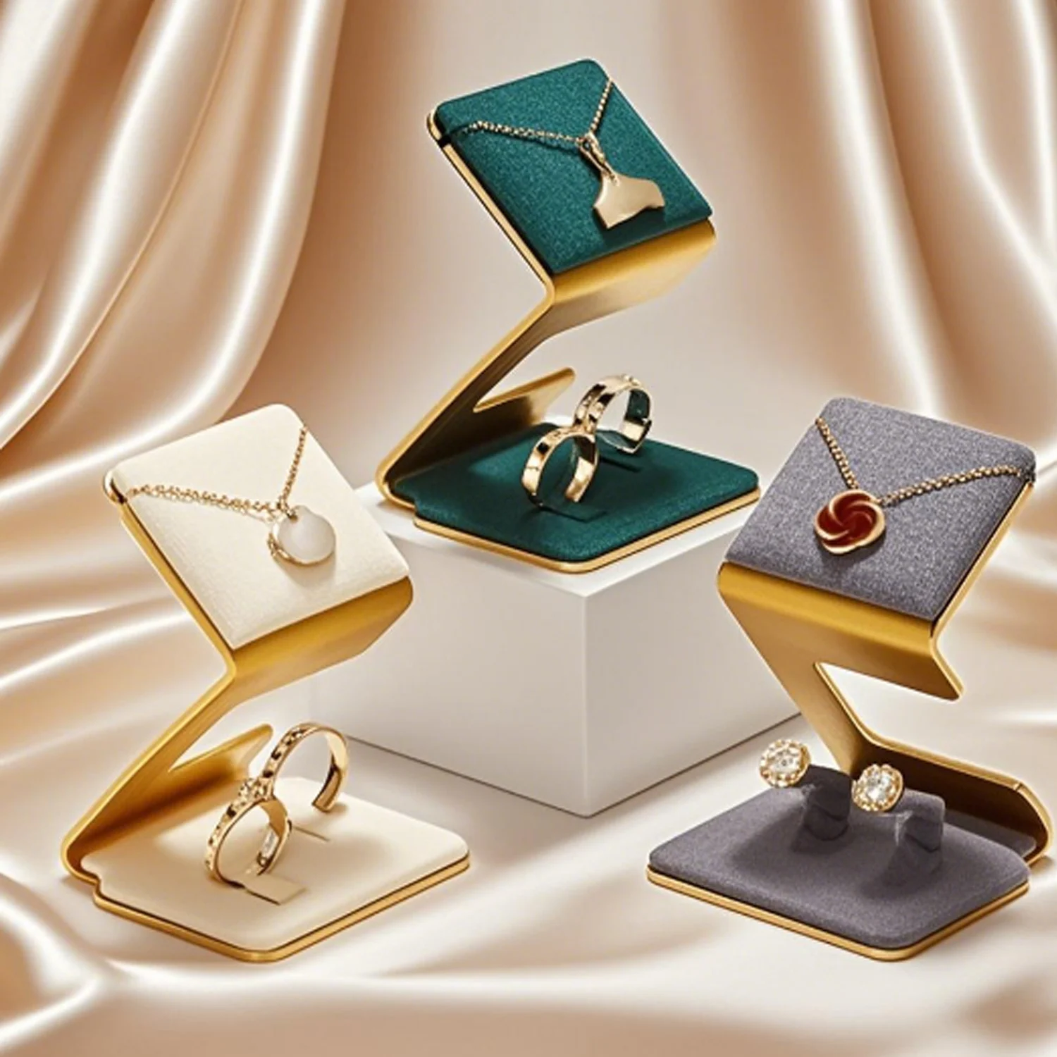 Jewelry Display Stand Luxury Ring Stud Rarrings Necklace Pendant Jewelry Display Stand - Window Display Rack
