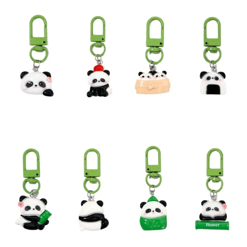 

Fast Reach Practical 8pcs Panda Keychains For Those Who Love Lovely and Fun Designs