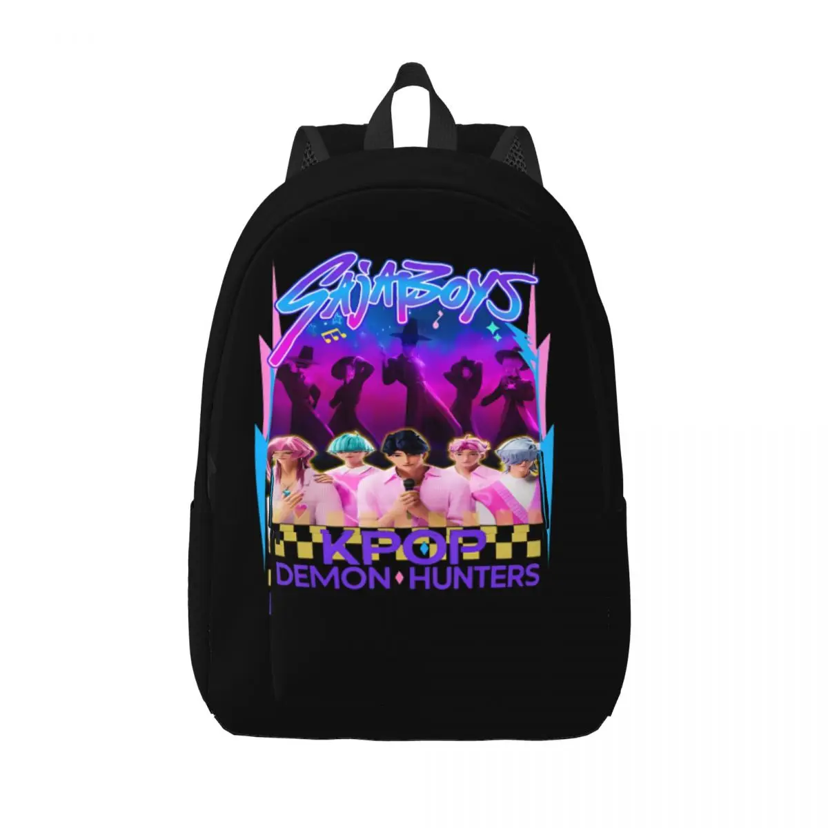 

Saja Boys Kpop Demon Hunters Classical Backpack Sports High School Hiking Travel Daypack for Men Women Laptop Shoulder Bag