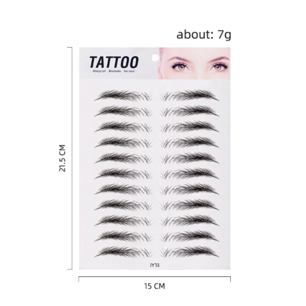 Hot Selling 6D Eyebrows Sticker 4D Hair Like Eyebrow Makeup Waterproof Easy To Wear Lasting Natural Eyebrow Tattoo Stickers