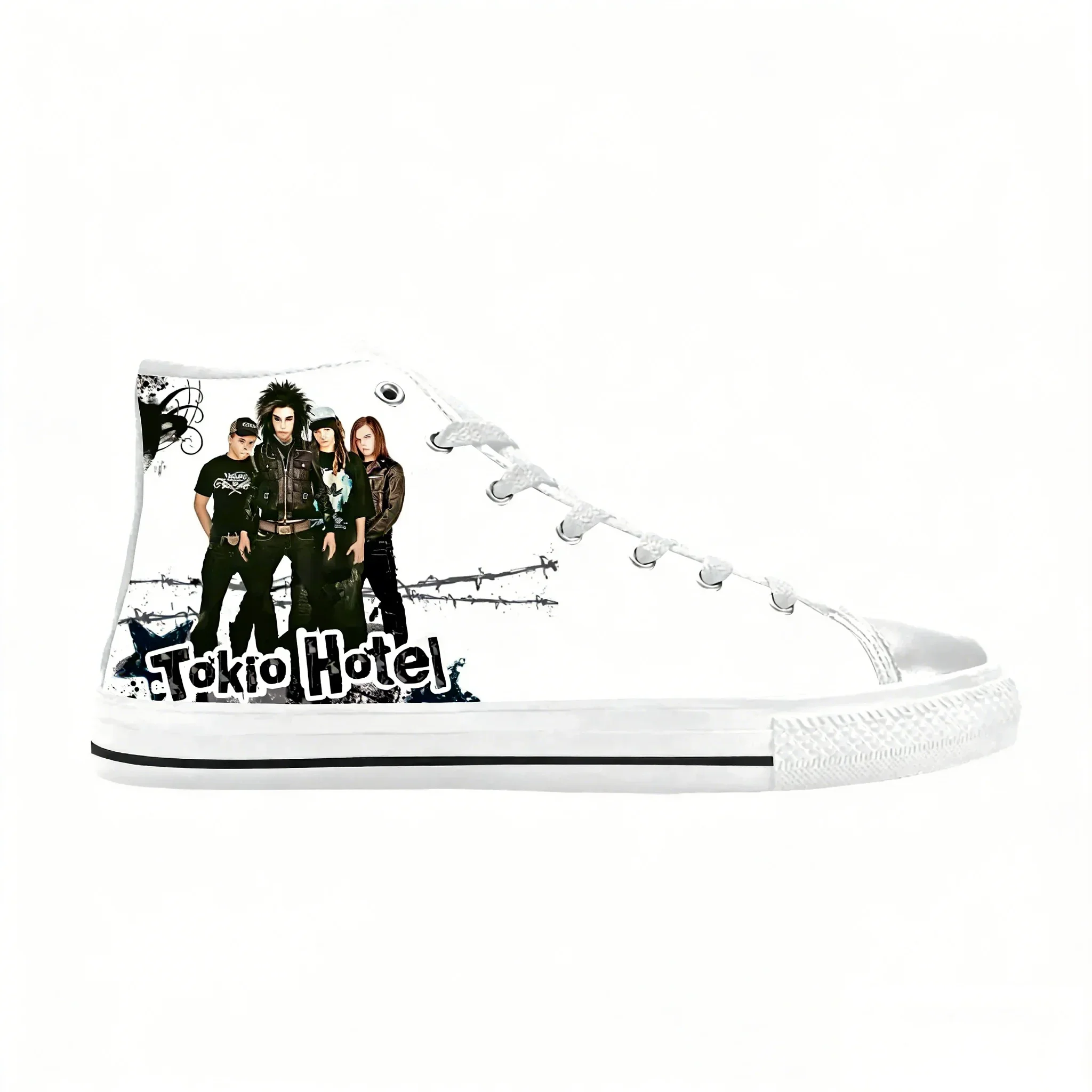 Hotel Rock Band Music Singer Cool Fashion Tokios Casual Cloth Shoes High Top Comfortable Breathable 3D Print Men Women Sneakers view 5