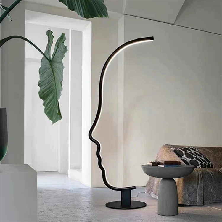 

nordic modern simple led arc floor lamp