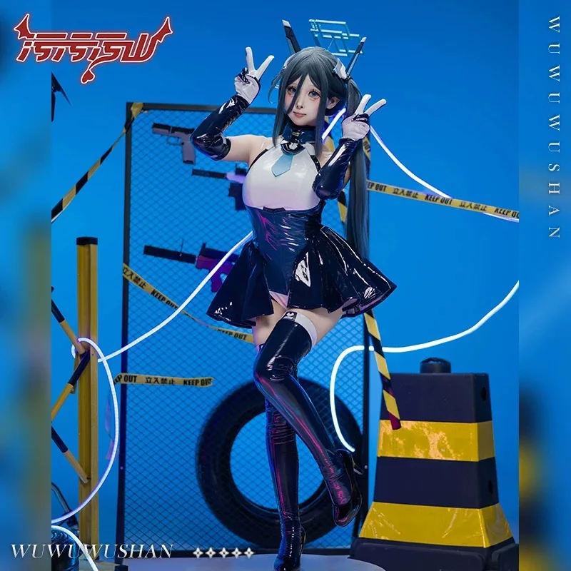 Disfraz de Cosplay de Tendou Arisu del Juego Blue Archive, Uniforme para Halloween, Carnaval, Fiesta, Juego de Rol, Nuevo Traje de Combate de Cuero