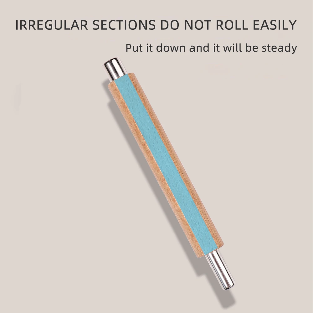 Bolígrafo magnético de madera 3 en 1, herramienta artística de uñas de fuerza magnética fuerte para esmalte de Gel de ojo de gato, palo magnético de manicura multifuncional ﻿