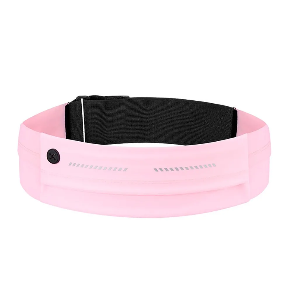 

Ultra-Thin Sport Mobile Waist Bag Close Fitting Night Reflection Running Waist Bag Storage High Elastic Sports Phone Bag