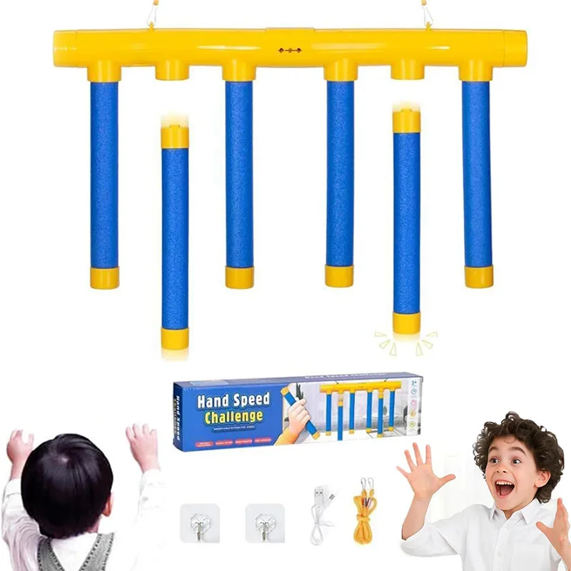 チャレンジ 落ちる棒ゲーム 子供用スティックキャッチおもちゃ 反応能力トレーニング 教育用 親子インタラクティブおもちゃ スポーツ