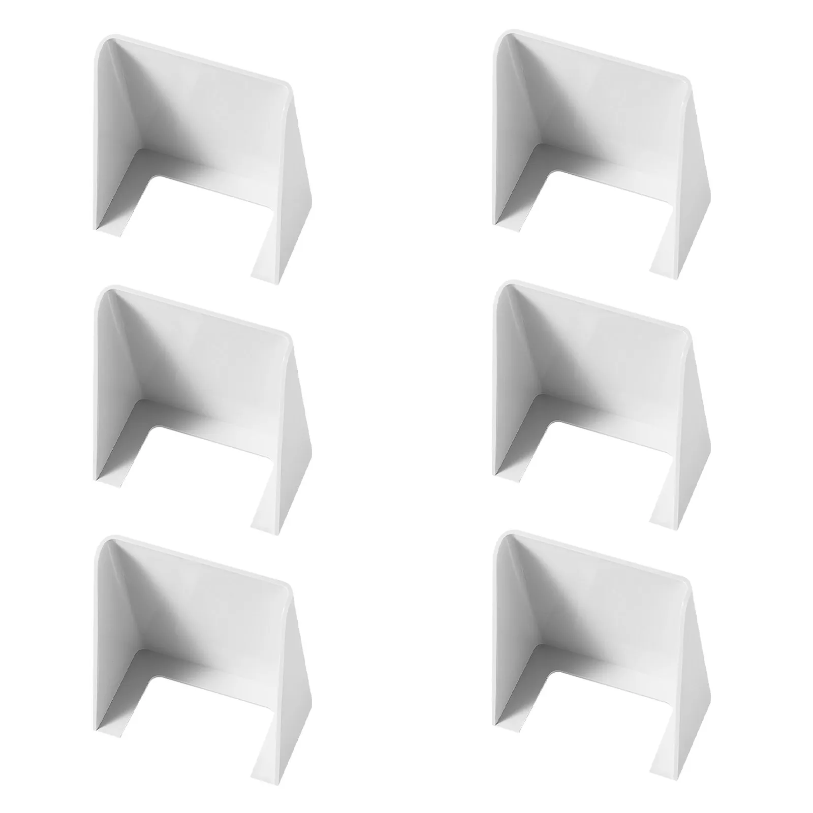 6Pcs White Plastic Doorbell Rain Cover Windproof Rainproof Doorbell Cover for Outside Home Exterior Door Bell Button Universal