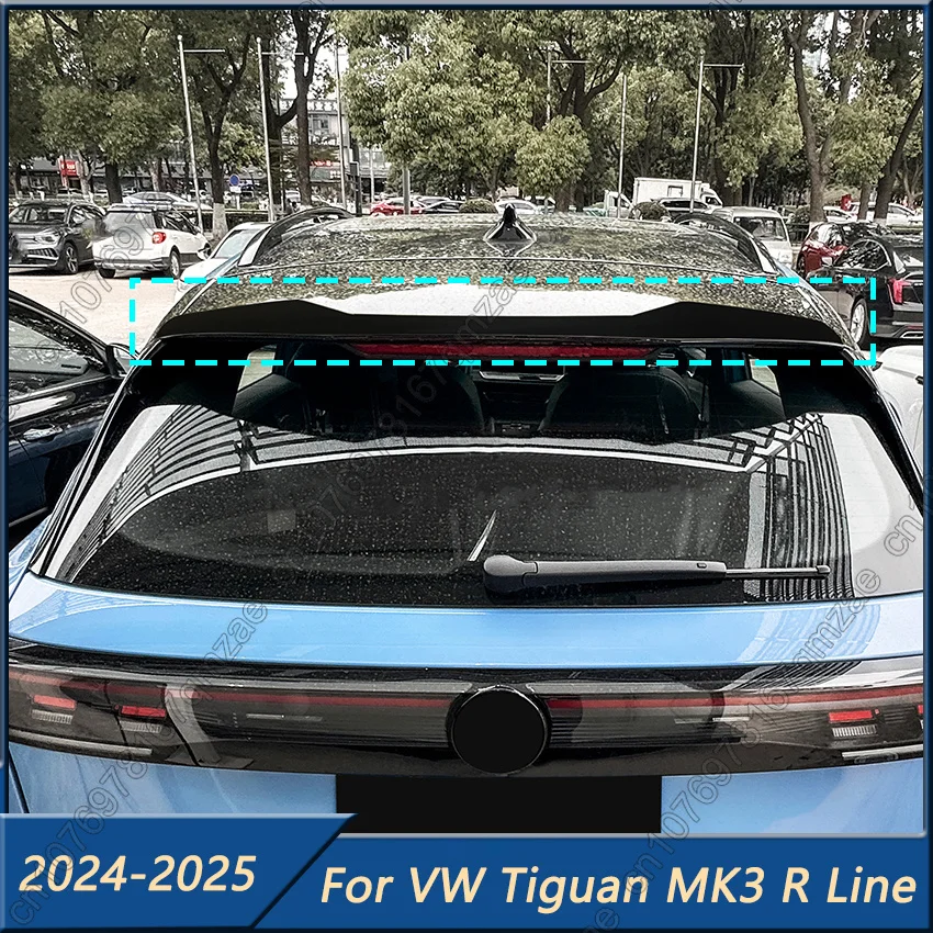 For VW Volkswagen Tiguan MK3 Rline 2024-2025 Car Roof Spoiler Rear Trunk Spoiler Rear Wing ABS Decoration Body Kits Tuning