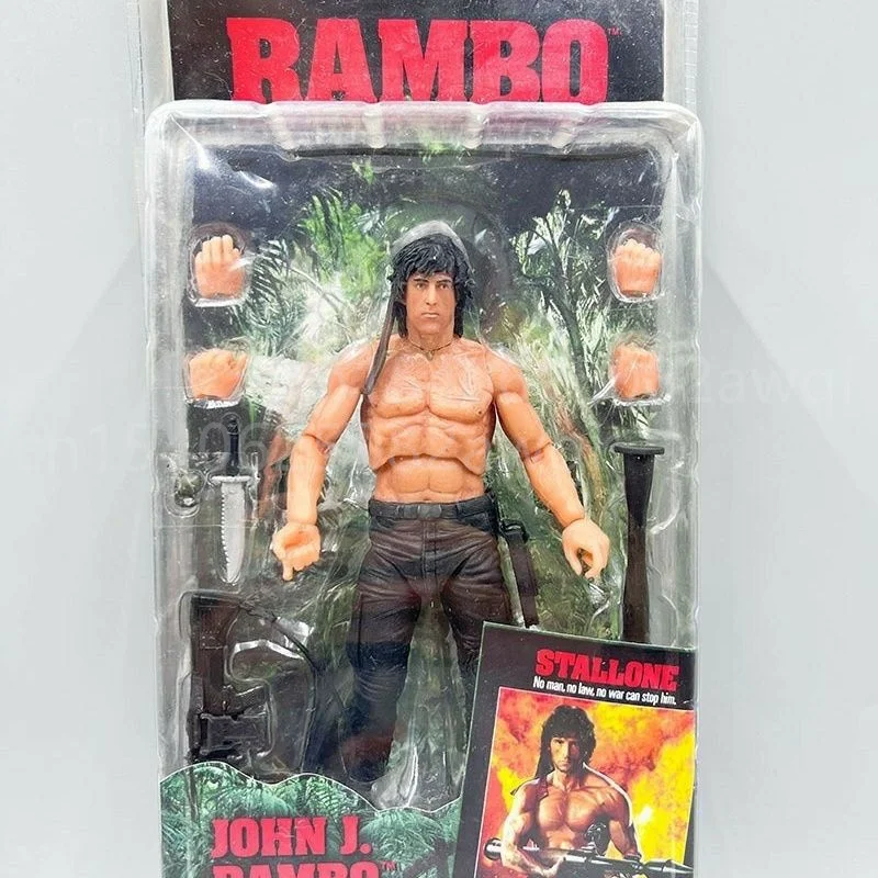 NECA Figur First Blood John J Rambon Drake Ultimate Edition PVC Action Figure Sammlung Modell Spielzeug 17 cm Geburtstag Weihnachten Geschenk – Detail 12