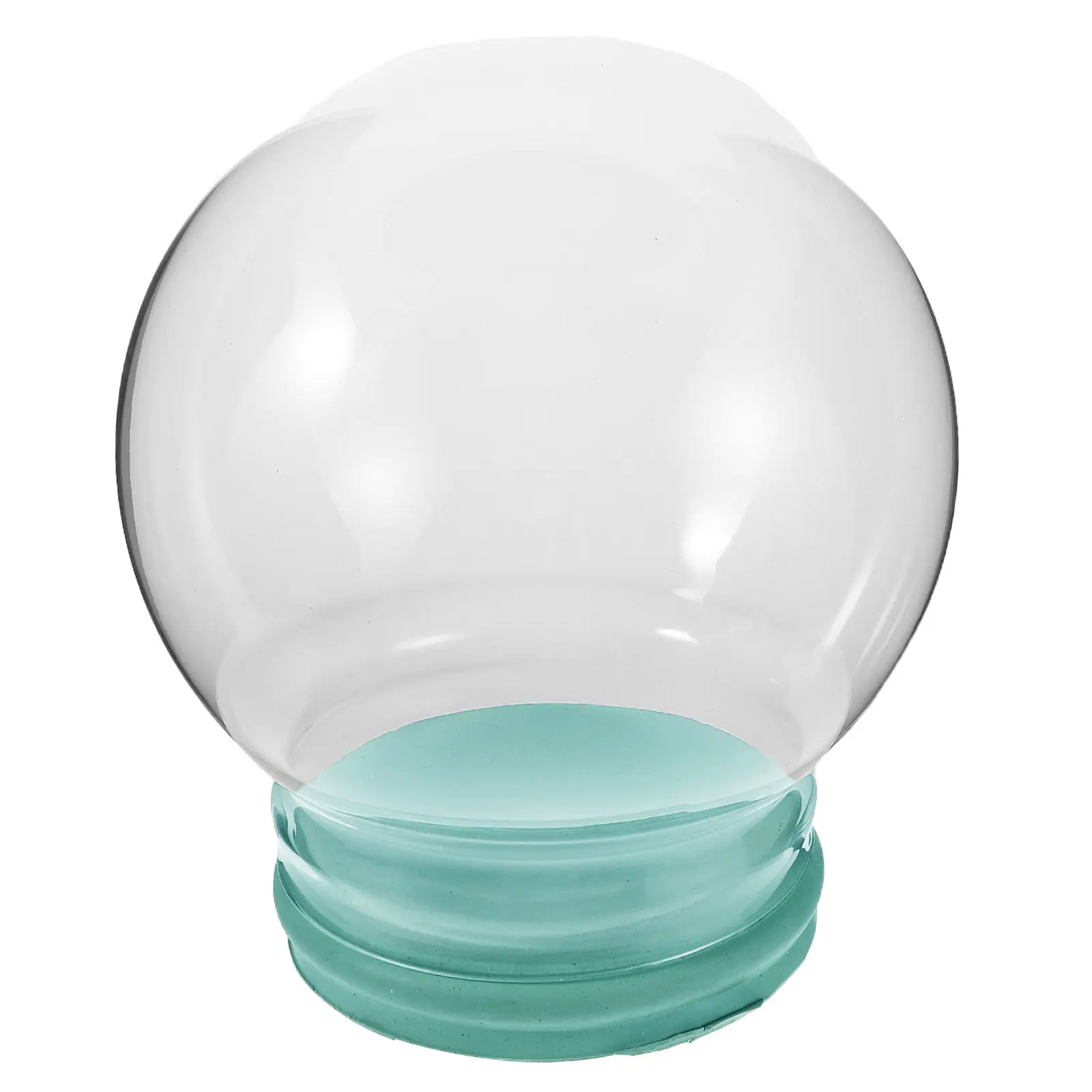 Clear Thickened Glass Snow Globe Dome Transparent Fillable Water Globe Screw Cap DIY Christmas Craft Decoration