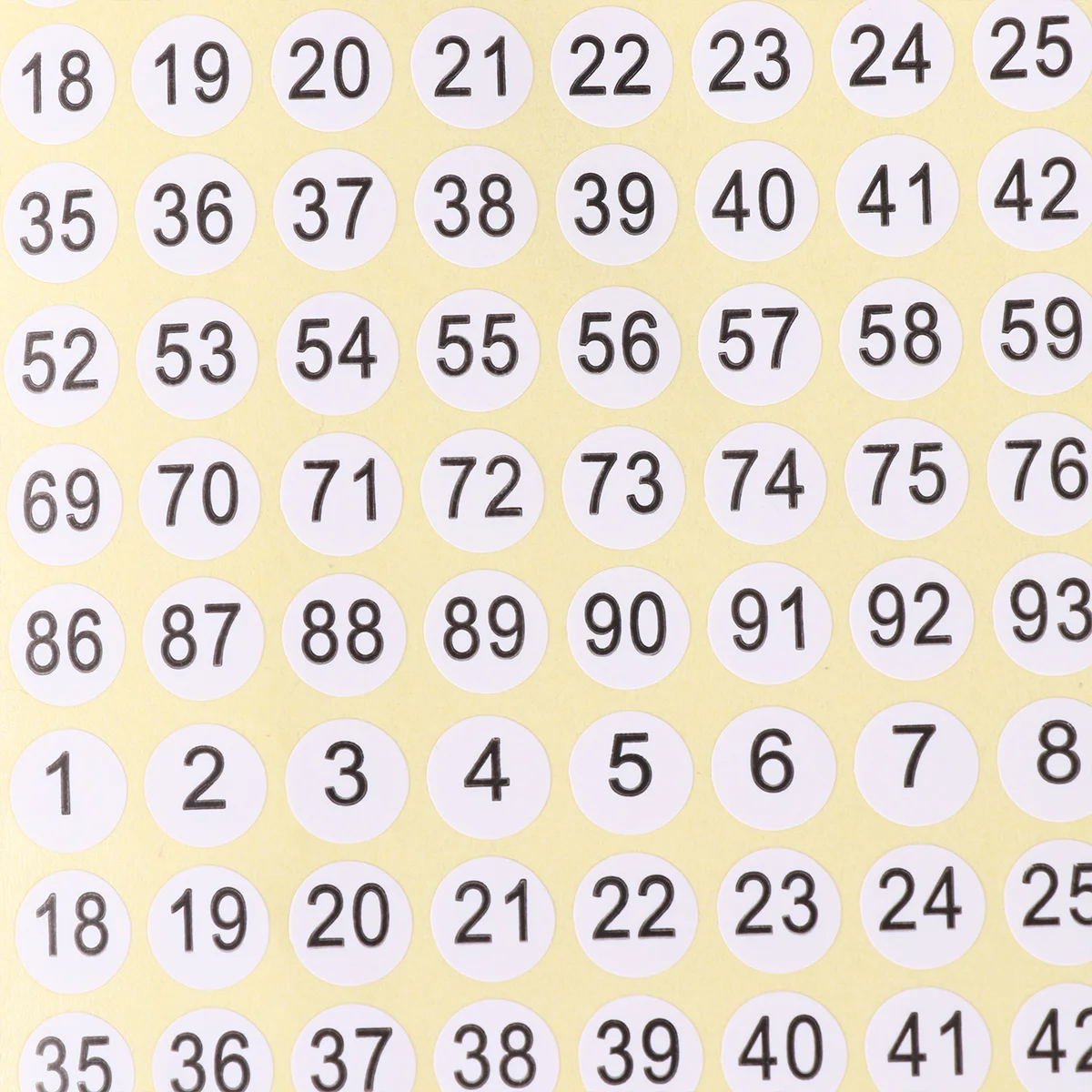 

3060 шт. круглых этикеток для одежды с номерами 1-102, самоклеящиеся, для организации и управления файлами, коробками и упаковкой