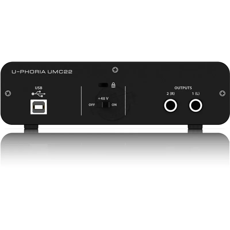 Hot Sell Promotion BEHRINGER UMC22/ UM2/UMC202HD Microphone Amplifier Live Recording External Sound Card USB Audio Interface