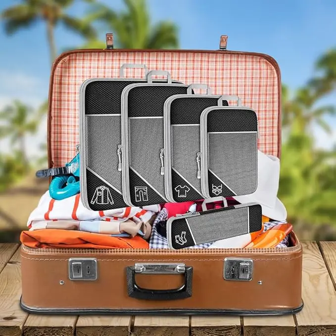 Ultralight Compression Packing Cubes 5 Piece Set