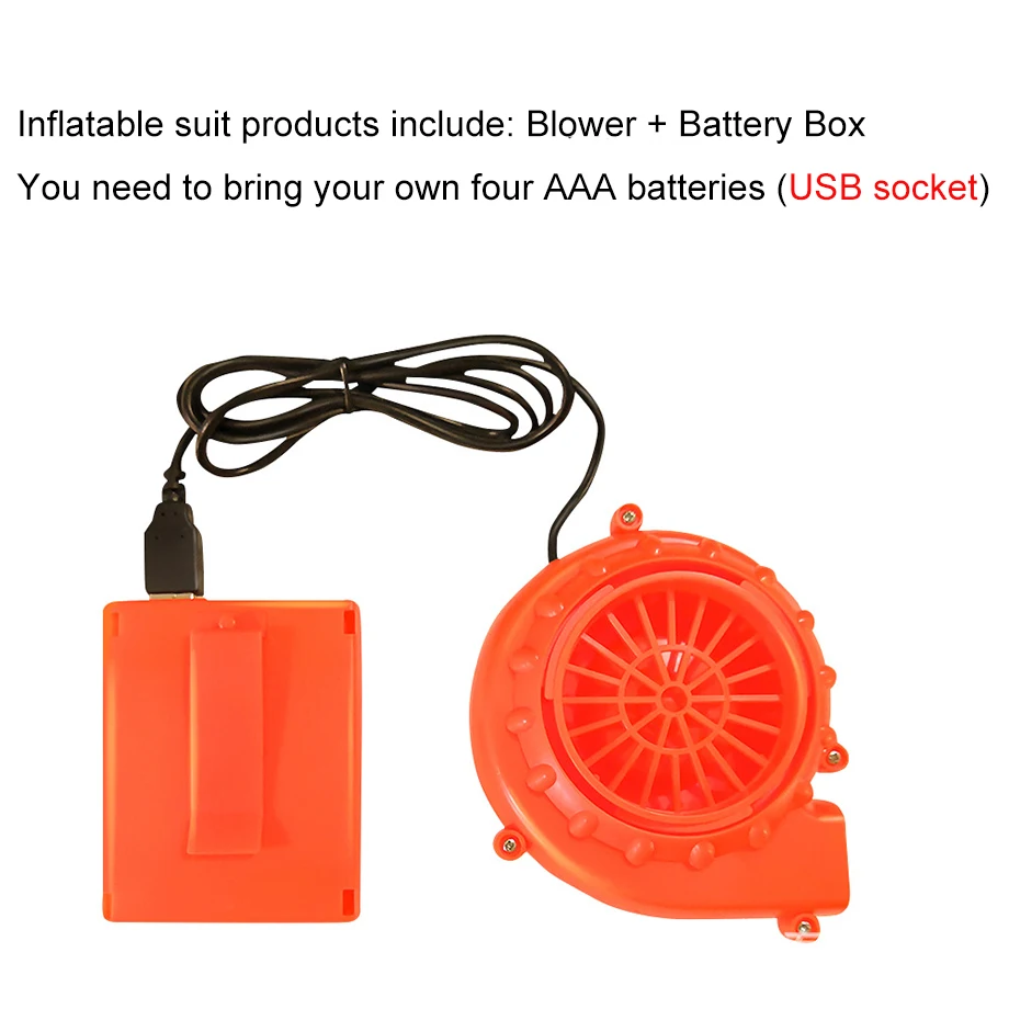 Sarini Mini Souffleur Portable Pour Costume Gonflable - Souffleur USB Avec Boîtier Batterie Pour Cosplay Et Costumes