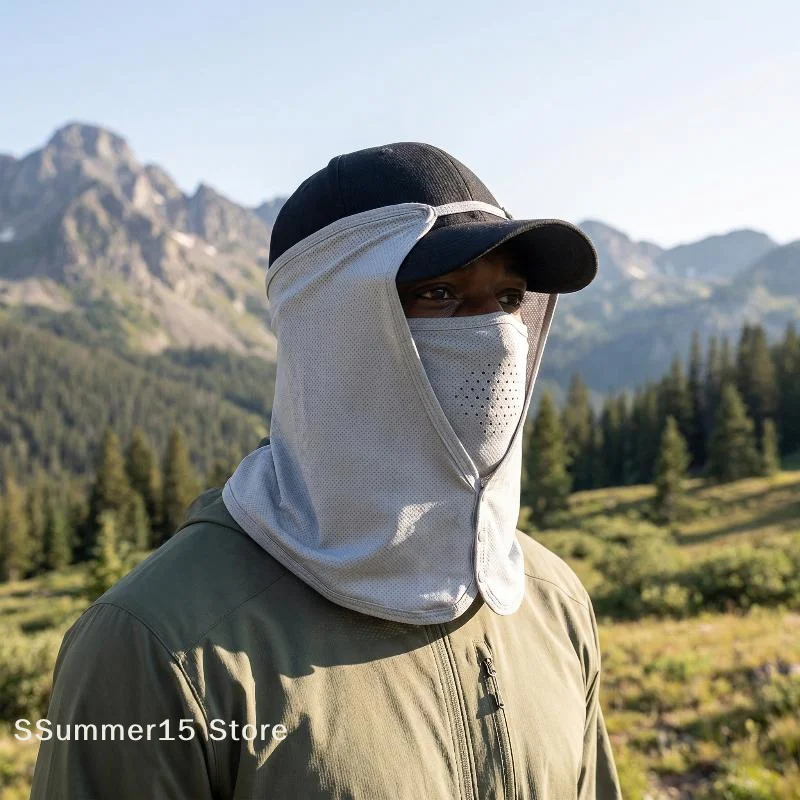 【R】야외용 목 보호 선캡 속건성 차양 모자 낚시 사이 - Camping Outdoor Quick Drying Sun Neck Protection Cap Hat 리뷰 및 가격