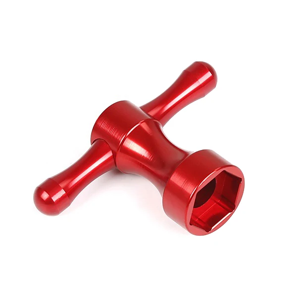 Chiave per ruota in metallo CNC per 1/5 HPI Rovan MCD Kingmotor Gtb Racing Baja 5B 5T 5Sc Ss Truck Rc Car Parts-Rosso