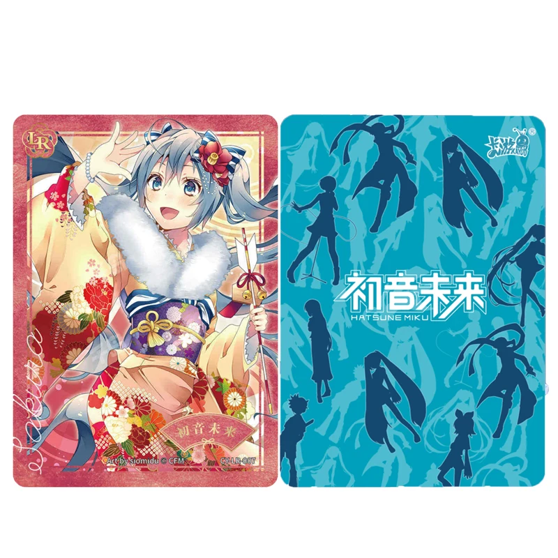 Hatsune Miku Collectible Cards Chinese Ancient Style LR-01-14 Boys\' Anime Christmas Birthday Gift Goddess Story Kagamine Rin