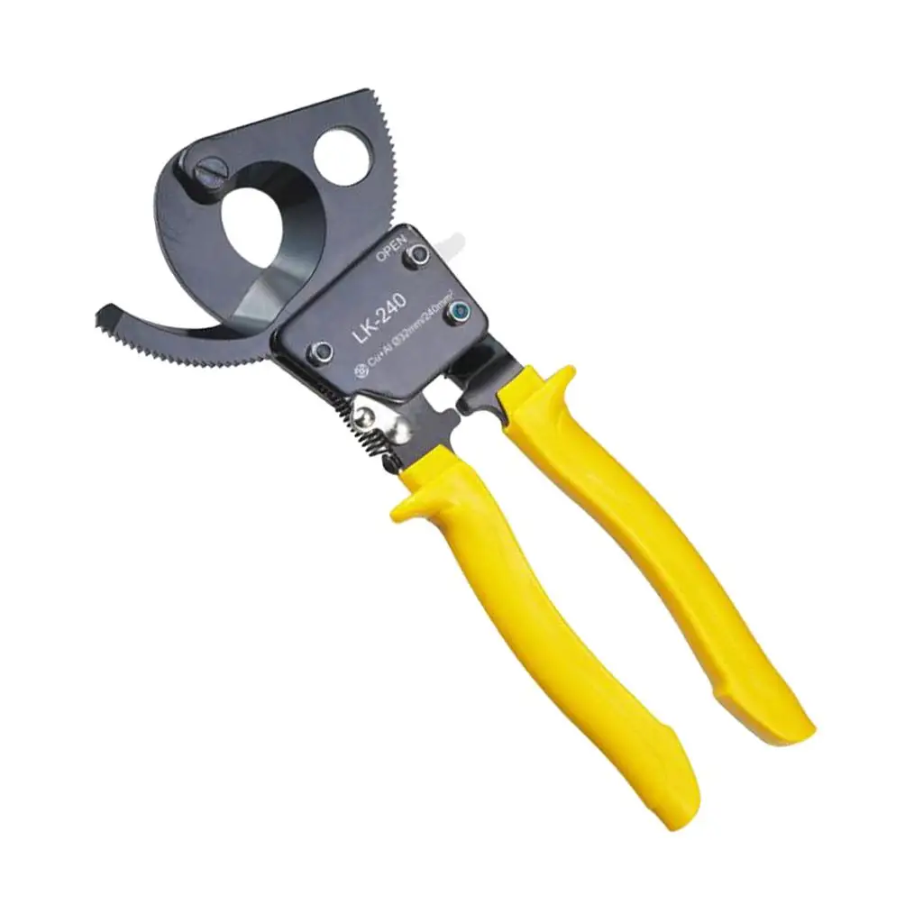 Self Adjusting Ratchet Cable Cutter Cut Up To 240mm2 Max Aluminum Copper Wire