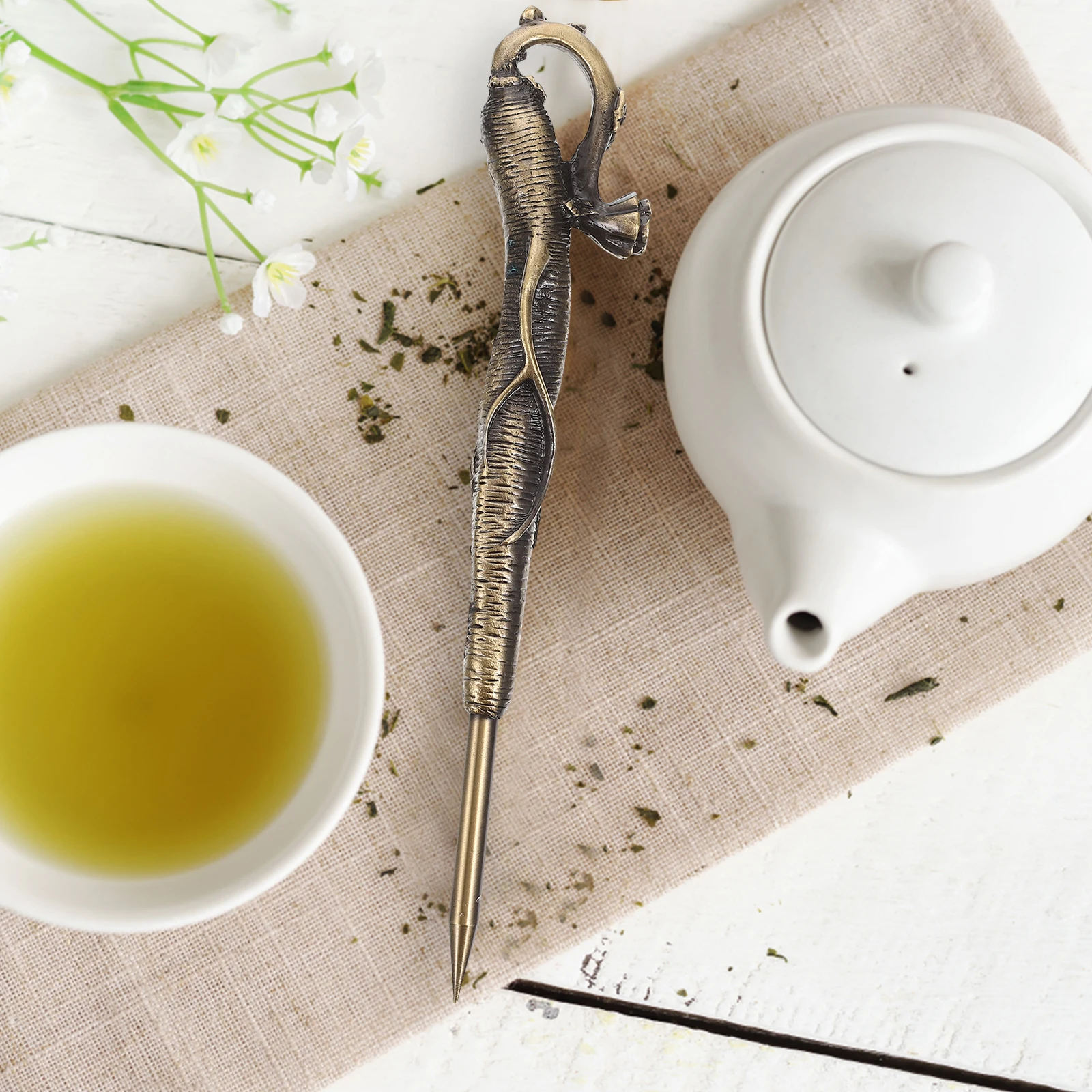 

Alloy Tea Tool for Pu'er Cake Brick Needle Accessories Strong Portable Home Office Teahouse Shop Restaurant
