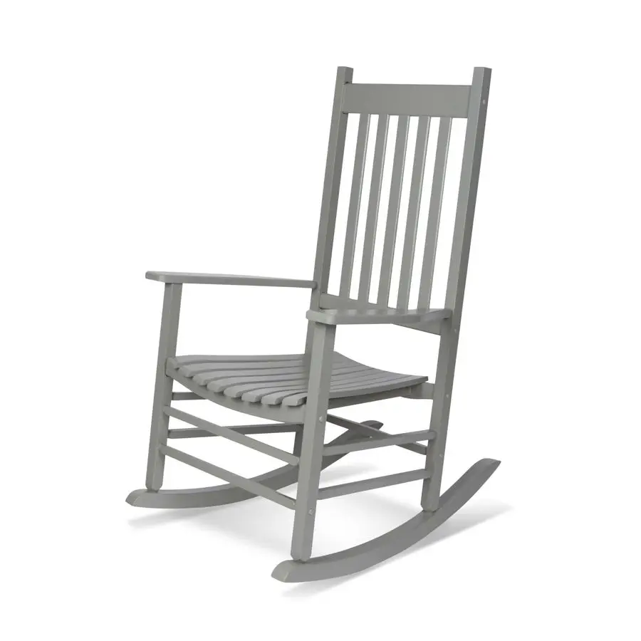 

Vermont Porch Rocker, High Back Wood Rocking Chair, Storm Gray