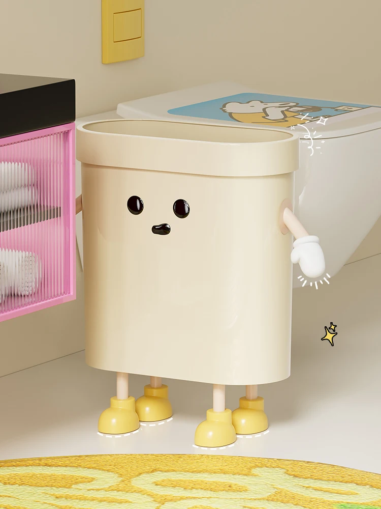 

Batoom Tra Can для домашнего использования, кольцо для яиц, милый креативный букет для хранения, высокоэстетичная корзина для туалетной бумаги, длинный цилиндр S...