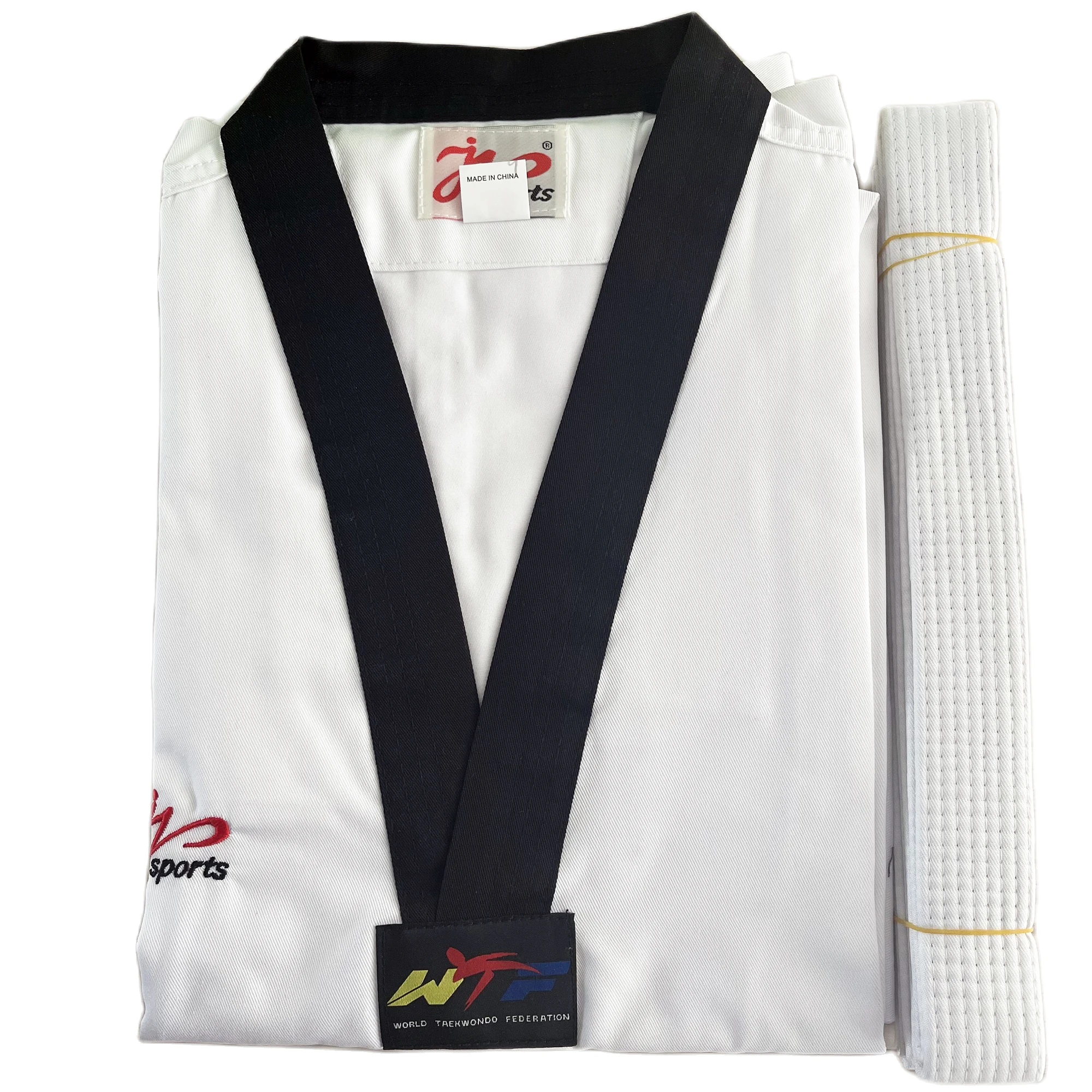 2022 New Adult Male Female Kids White Cotton Uniform WTF Approved Taekwondo Student Gi Equipment Doboks Karate Equipment