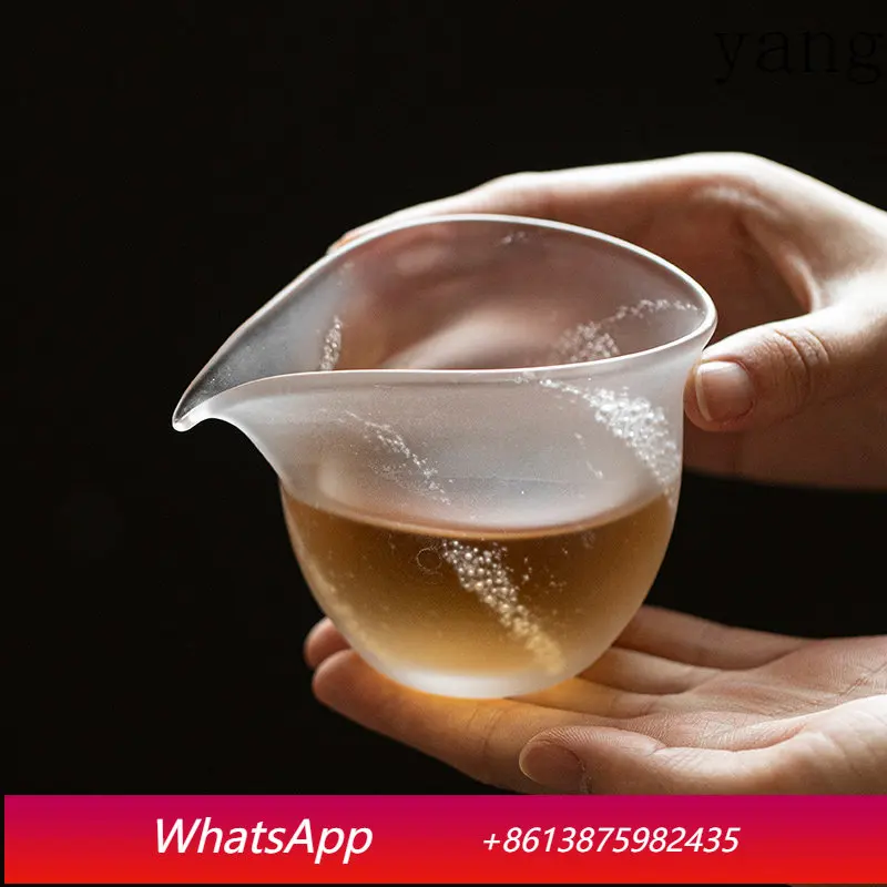 

LMM thickened bubble crystal male cup tea dispenser, non-scalding, high temperature resistant large uniform cup