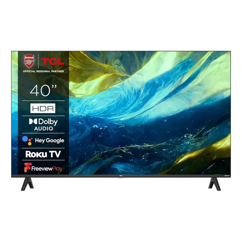 TCL, 40-inch Roku TV, Full HD, HDR for a Superior Experience, Dolby Audio Inserted, 40RS550K