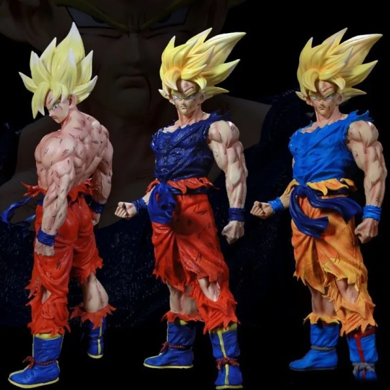 43cm Dragon Ball Z Son Goku Vegeta Anime Figure Gk Super Saiyan Action Statue Figurine Pvc Collectible Model Doll Toy Decor Gift