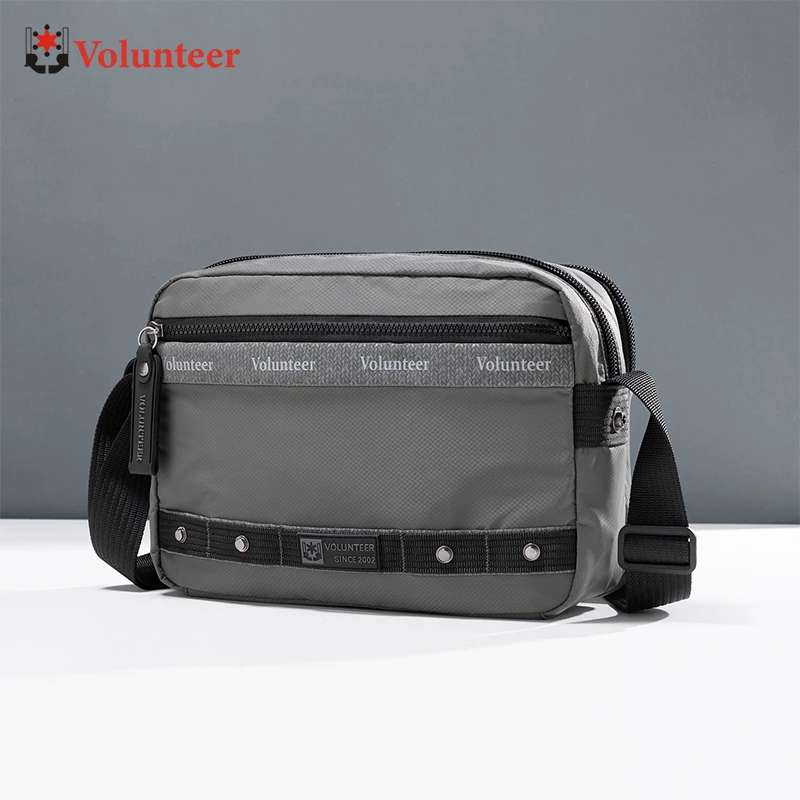 

VOLUNTEER 8L Men's Waterproof Crossbody Bags Casual Phone Oxford Shoulder Bag Men Commuter Lightweight Messenger Bag 1875-07
